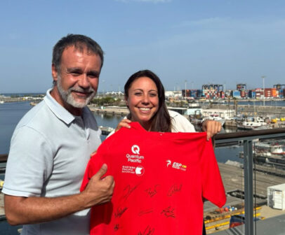 Miobio, junto al equipo español de SailGP en Valencia